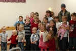 All the little ones at the Wall gathering. Markus was really unimpressed with posing. 