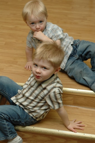 Our little blondies. 