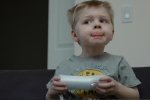 Gamer face! Of all the fancy new games around, our guys love the old Super Mario Bros. 3 for NES. 