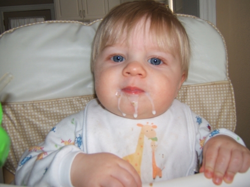 The ultimate milk dribble.