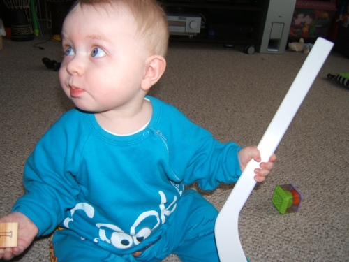 It's always hockey time. There are going to be a lot of hockey pictures and I'm not going to caption them all! :)