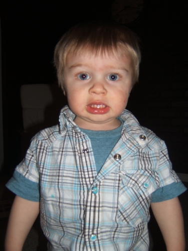 "Cheese..." (Now gimme the camera!)