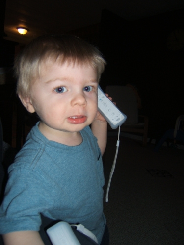 Playing Wii!