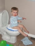 Potty training begins.