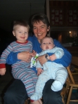 The boys love their Grandma!