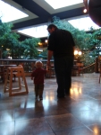 Exploring with "Uncle" Kelly.
